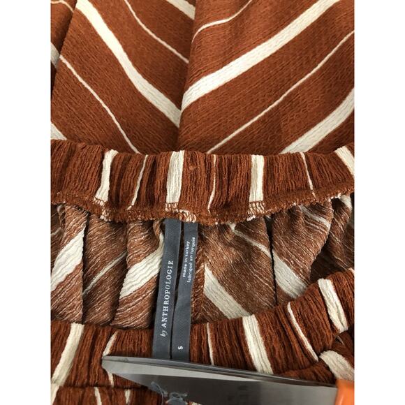 By Anthropology Women Blouse Small Off Shoulder Short Sleeve Boho Barbiecore Y2K - Picture 8 of 9